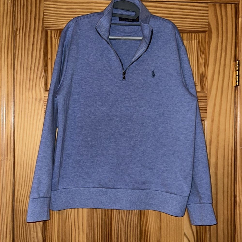 Polo by Ralph Lauren Blue Quarter-Zip Sweatshirt